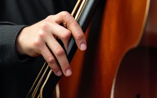 Close-up de instrumentista de jazz em São Paulo